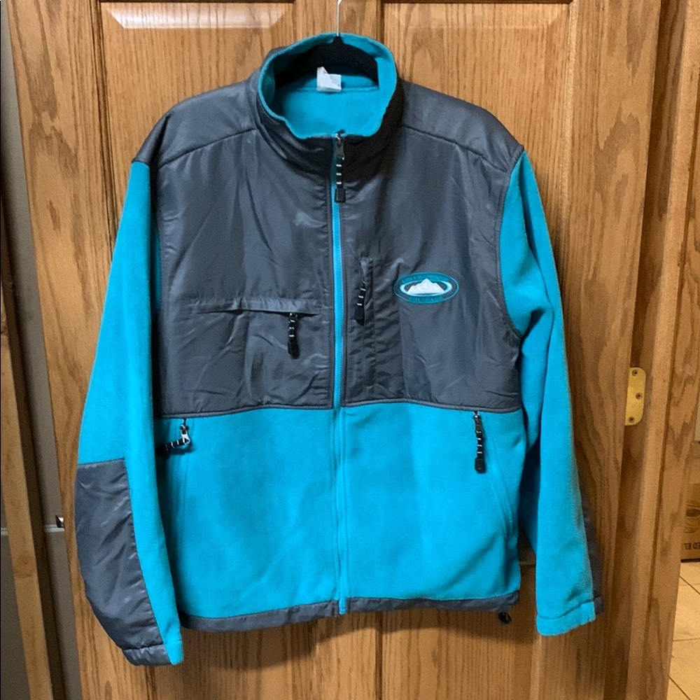Women’s Gogo Teal and Gray Jacket with Logo